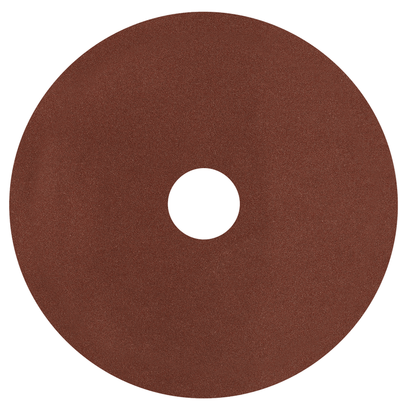 Sealey WSD580 Worksafe® 125mm Fibre Backed Sanding Disc 80Grit - Pack of 25 - WSD580 - Sealey Tools UK - Trade Counter Direct