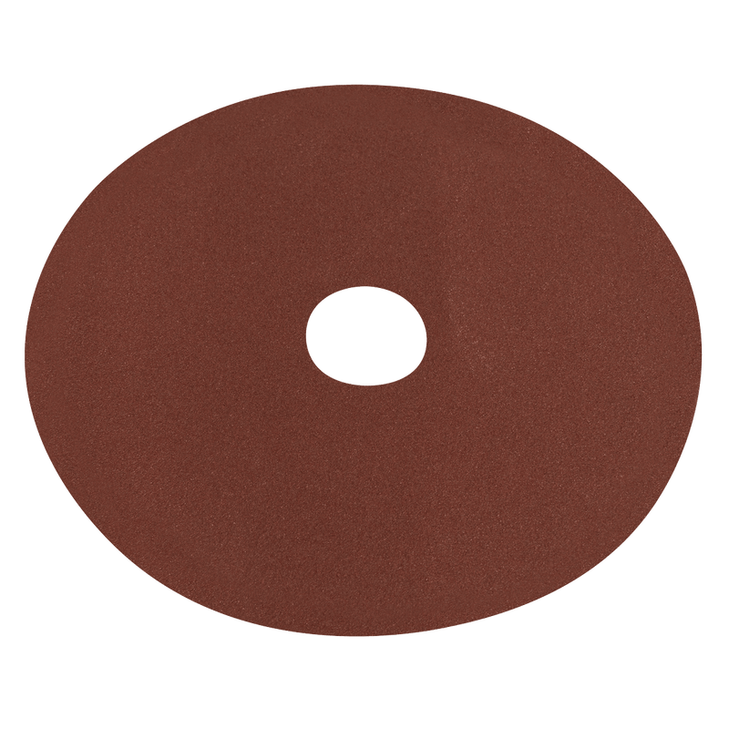 Sealey WSD580 Worksafe® 125mm Fibre Backed Sanding Disc 80Grit - Pack of 25 - WSD580 - Sealey Tools UK - Trade Counter Direct
