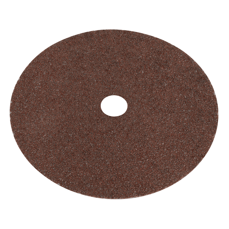 Sealey WSD724 Worksafe® 175mm Fibre Backed Sanding Disc 24Grit - Pack of 25 - WSD724 - Sealey Tools UK - Trade Counter Direct