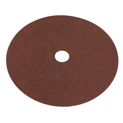 Sealey WSD740 Worksafe® 175mm Fibre Backed Sanding Disc 40Grit - Pack of 25 - WSD740 - Sealey Tools UK - Trade Counter Direct