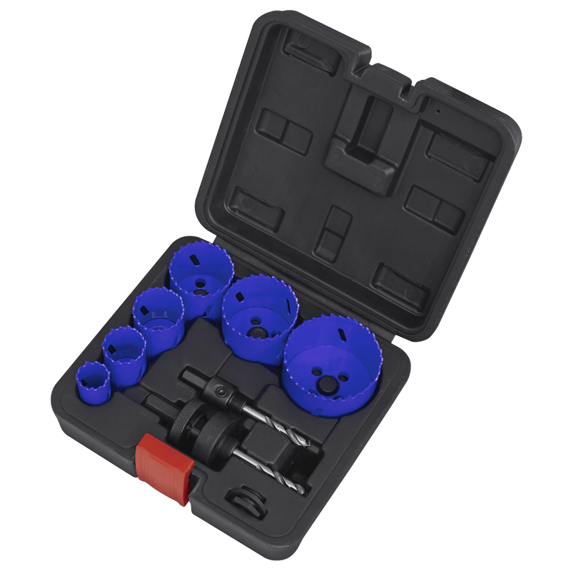 Sealey WSEHSK Electrician's Hole Saw Kit 9pc - WSEHSK - Sealey Tools UK - Trade Counter Direct