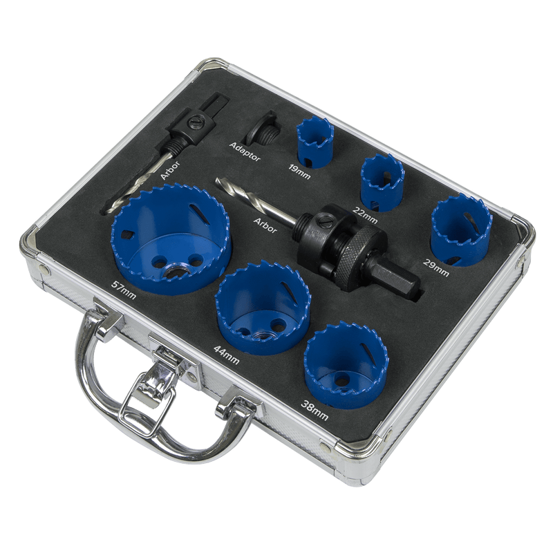 Sealey WSPHSK Plumber's Hole Saw Kit 9pc - WSPHSK - Sealey Tools UK - Trade Counter Direct