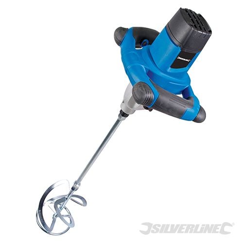 Silverline 1220W Plaster Mixer 140mm 1220W - 264219 - 264219 - Silverline - Trade Counter Direct