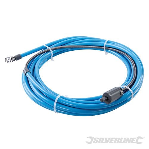 Silverline Drain Auger Drill Powered 6mm x 7m - 633025 - 633025 - Silverline - Trade Counter Direct