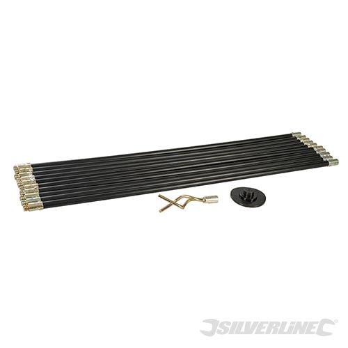 Silverline Drain Rod Set 12pce 12pce - 273193 - 273193 - Silverline - Trade Counter Direct