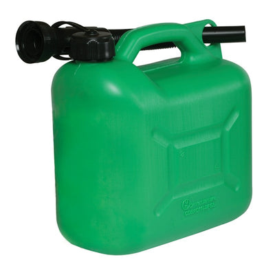 Silverline Plastic Fuel Can 5Ltr Green - 847074 - 847074 - Silverline - Trade Counter Direct