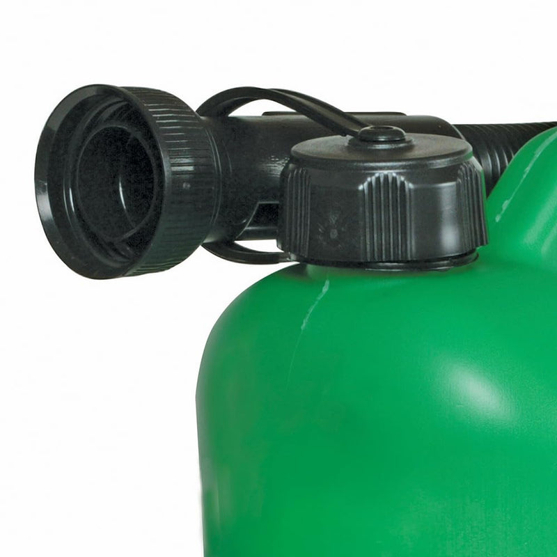 Silverline Plastic Fuel Can 5Ltr Green - 847074 - 847074 - Silverline - Trade Counter Direct