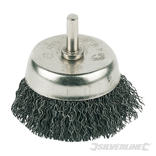 Silverline Rotary Steel Wire Cup Brush 50mm - PB03 - PB03 - Silverline - Trade Counter Direct