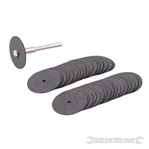 Silverline Rotary Tool Cutting Disc Set 36pce 22mm Dia - 868702 - 868702 - Silverline - Trade Counter Direct