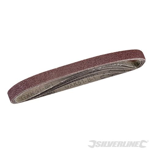 Silverline Sanding Belts 13 x 457mm 5pk 40 Grit - 950457 - 950457 - Silverline - Trade Counter Direct