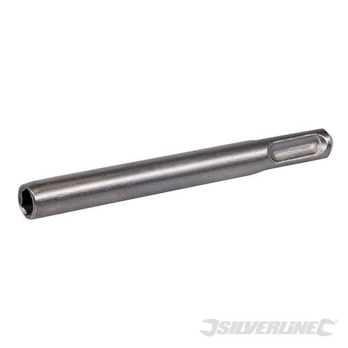 Silverline SDS Plus Bit Holder 100mm - 1/4" Hex - 656600 - 656600 - Silverline - Trade Counter Direct