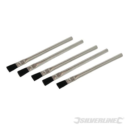 Silverline Solder Flux Brushes 5pk 15mm - 105878 - 105878 - Silverline - Trade Counter Direct