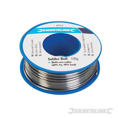Silverline Solder Roll 100g - AS15 - AS15 - Silverline - Trade Counter Direct