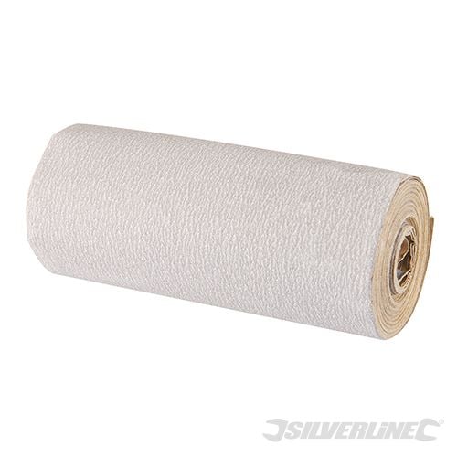 Silverline Stearated Aluminium Oxide Roll 5m 240 Grit - 571521 - 571521 - Silverline - Trade Counter Direct