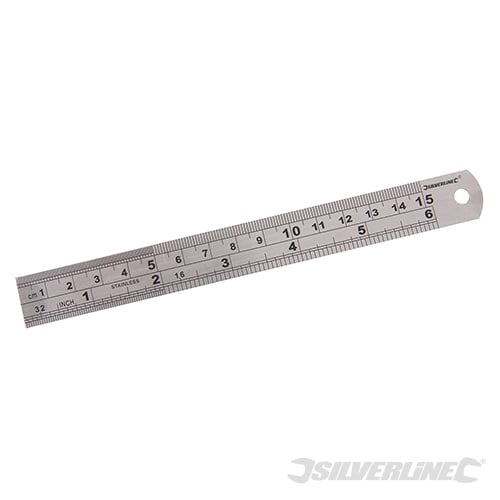 Silverline Steel Rule 150mm - MT65 - MT65 - Silverline - Trade Counter Direct