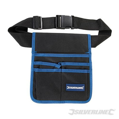 Silverline Tool Pouch Belt 5 Pocket 220 x 260mm - 245046 - 245046 - Silverline - Trade Counter Direct