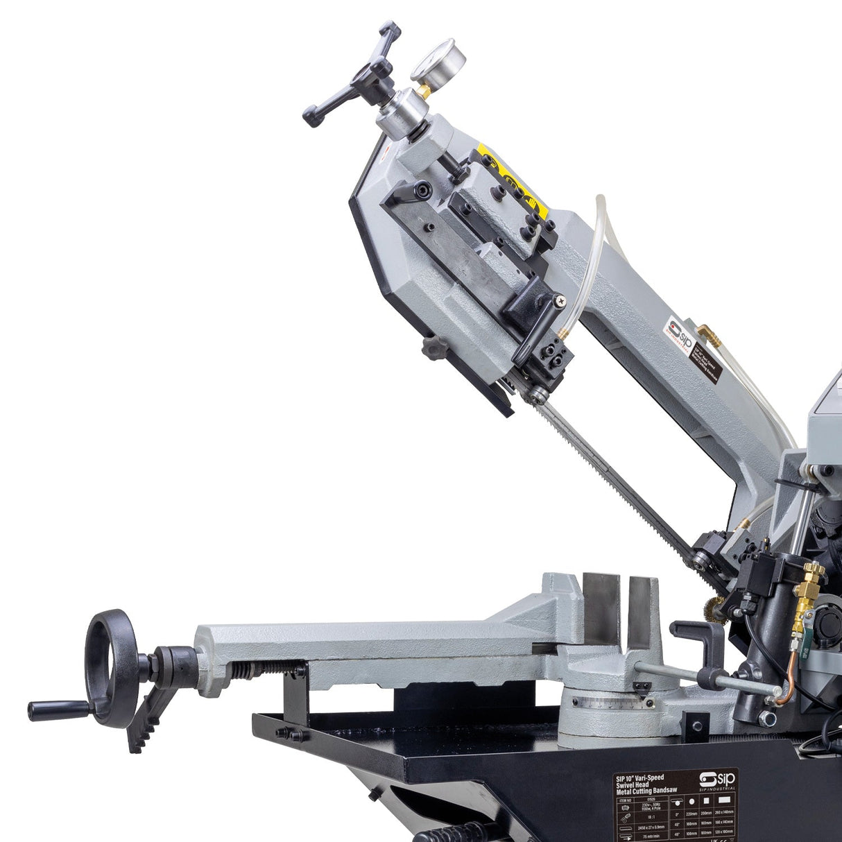 SIP 10" Vari-Speed Swivel Head Metal Bandsaw - SIP-01526 - SIP Tools UK - Trade Counter Direct