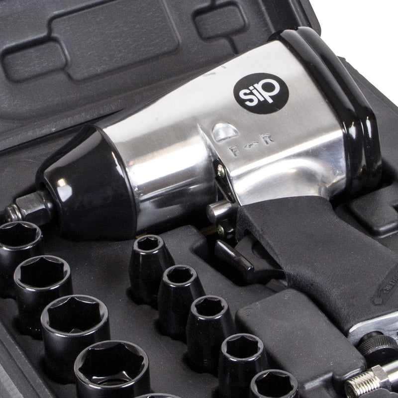 SIP 1/2" 17pc Air Impact Wrench Kit - SIP-06792 - SIP Tools UK - Trade Counter Direct
