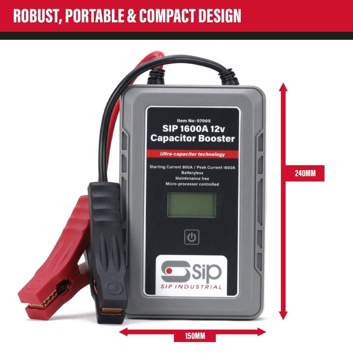 SIP 1600A 12v Capacitor Booster - SIP-07005 - SIP Tools UK - Trade Counter Direct