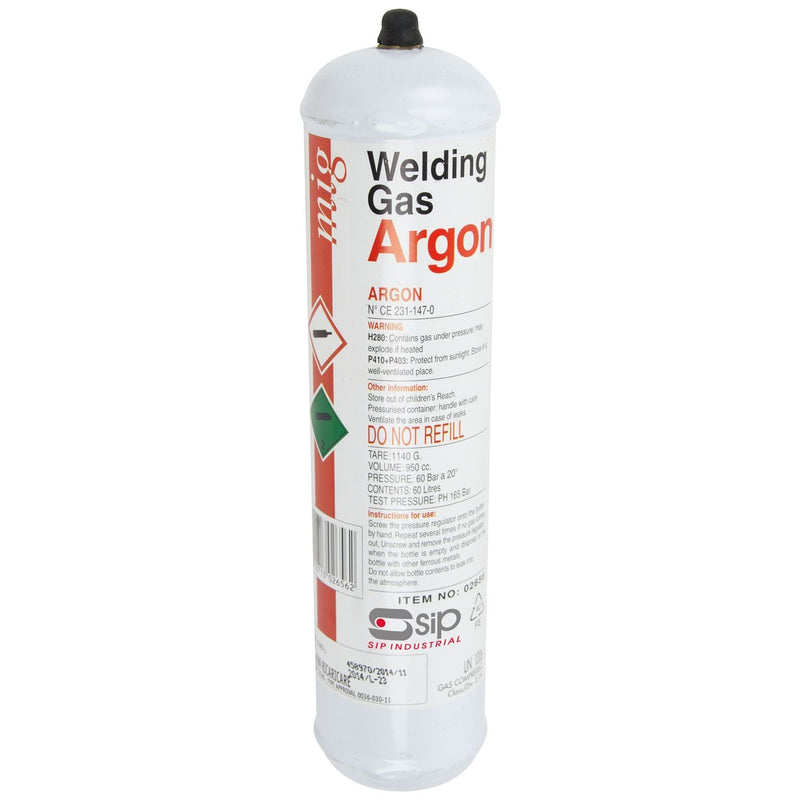 SIP 390g Argon Disposable Gas Bottle - 02656 - SIP-02656 - SIP Tools UK - Trade Counter Direct