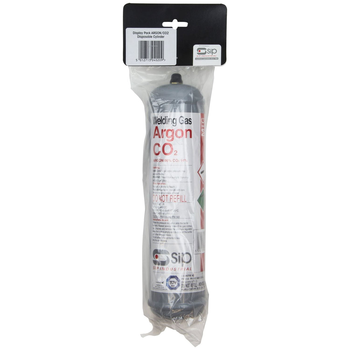 SIP 390g Argon/CO2 Disposable Gas Bottle Pack - 04020 - SIP-04020 - SIP Tools UK - Trade Counter Direct