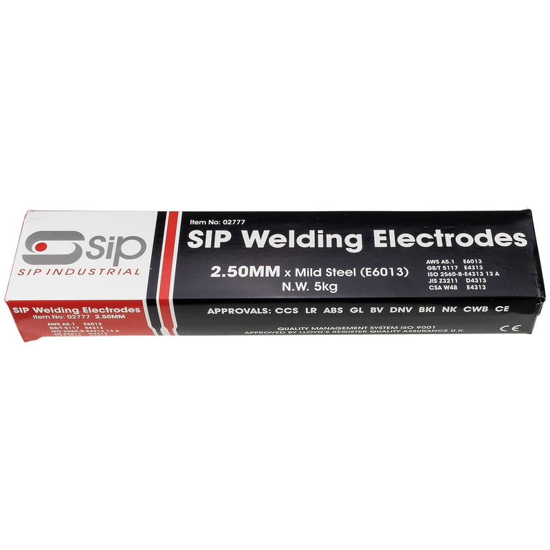 SIP 5kg x 2.5mm 6013 Mild Steel Electrodes - 02777 - SIP-02777 - SIP Tools UK - Trade Counter Direct