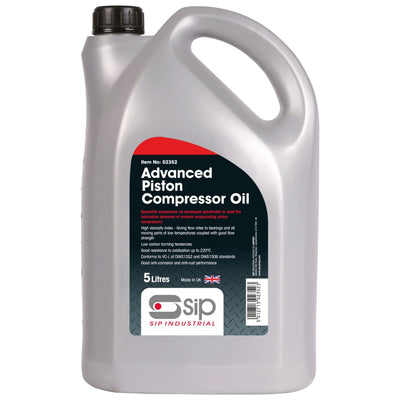 SIP 5ltr Advanced Compressor Oil - 02352 - SIP-02352 - SIP Tools UK - Trade Counter Direct