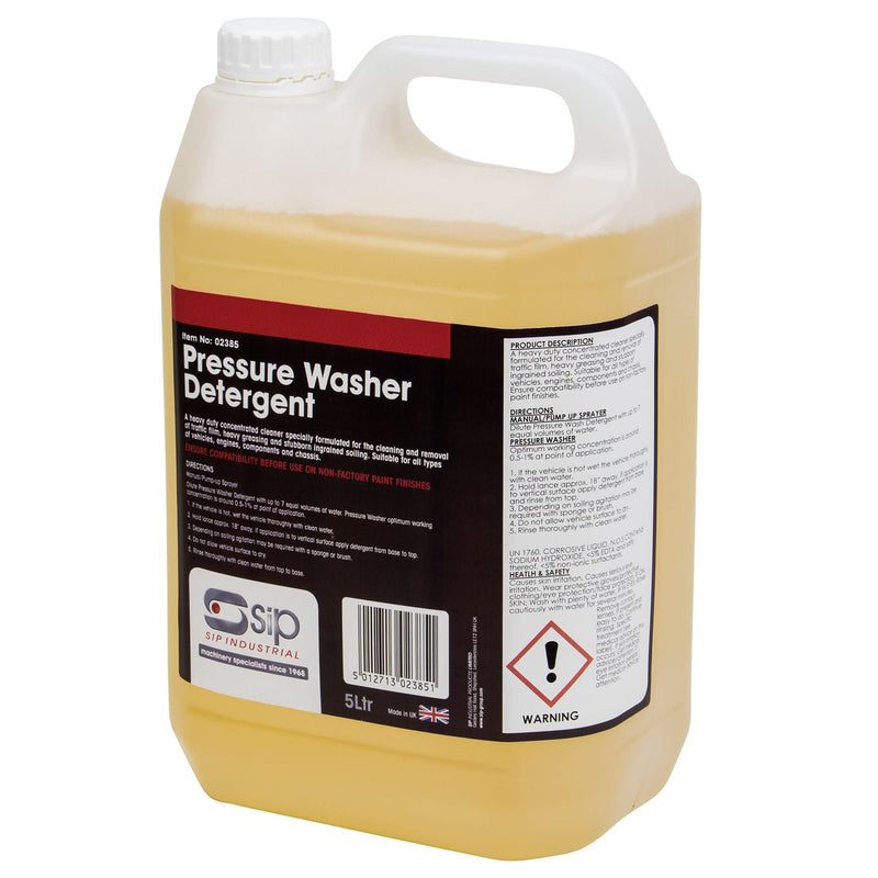 SIP 5ltr Pressure Washer Detergent - 02385 - SIP-02385 - SIP Tools UK - Trade Counter Direct