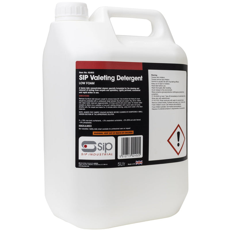 SIP 5ltr Valeting Detergent - SIP-02402 - SIP Tools UK - Trade Counter Direct