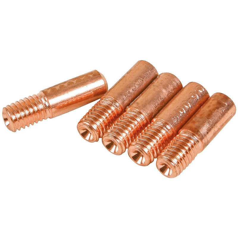 SIP 5pc 0.8mm M6 MB15 MIG Welding Contact Tips - SIP-04144 - SIP Tools UK - Trade Counter Direct