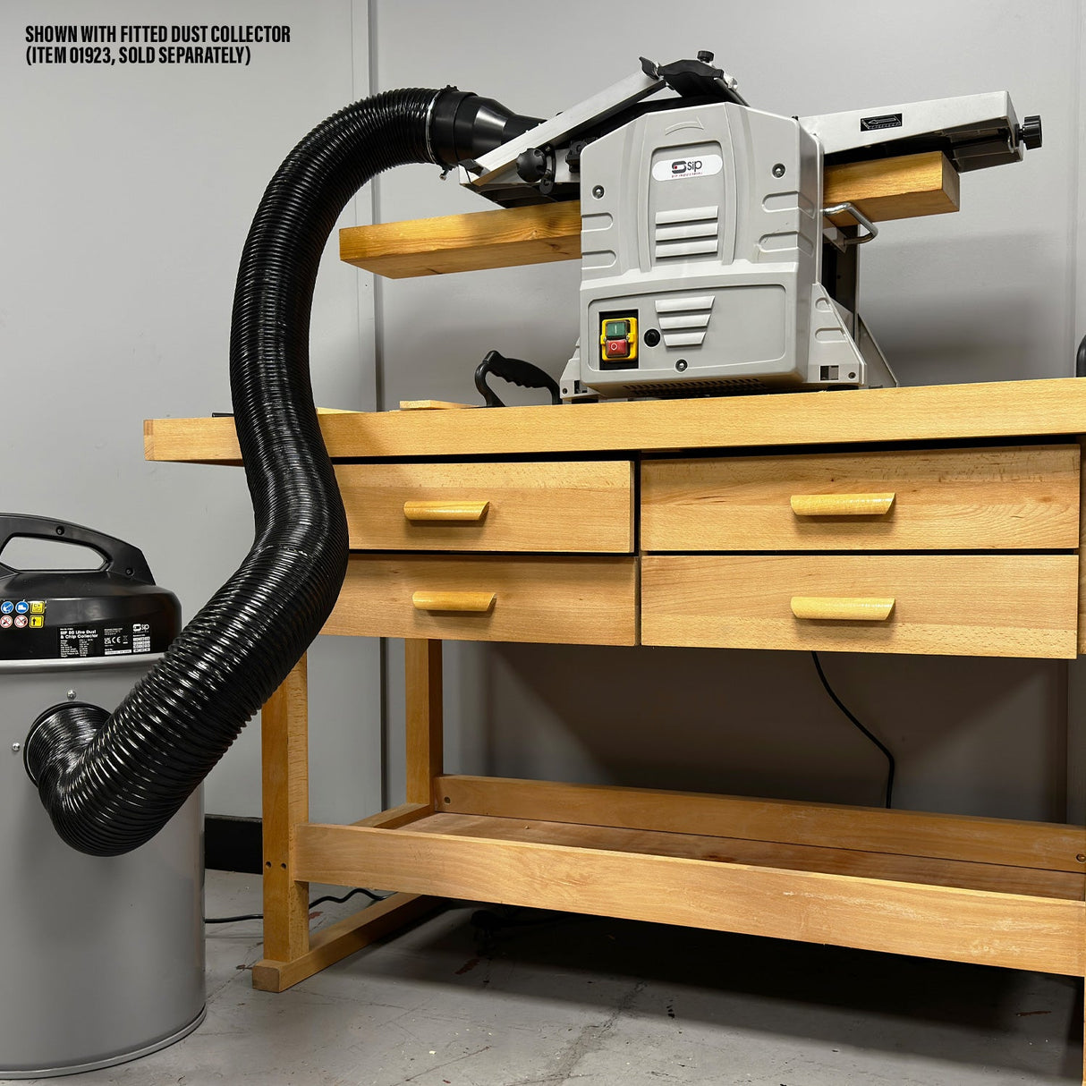 SIP 8" x 5" Planer Thicknesser - SIP-01557 - SIP Tools UK - Trade Counter Direct