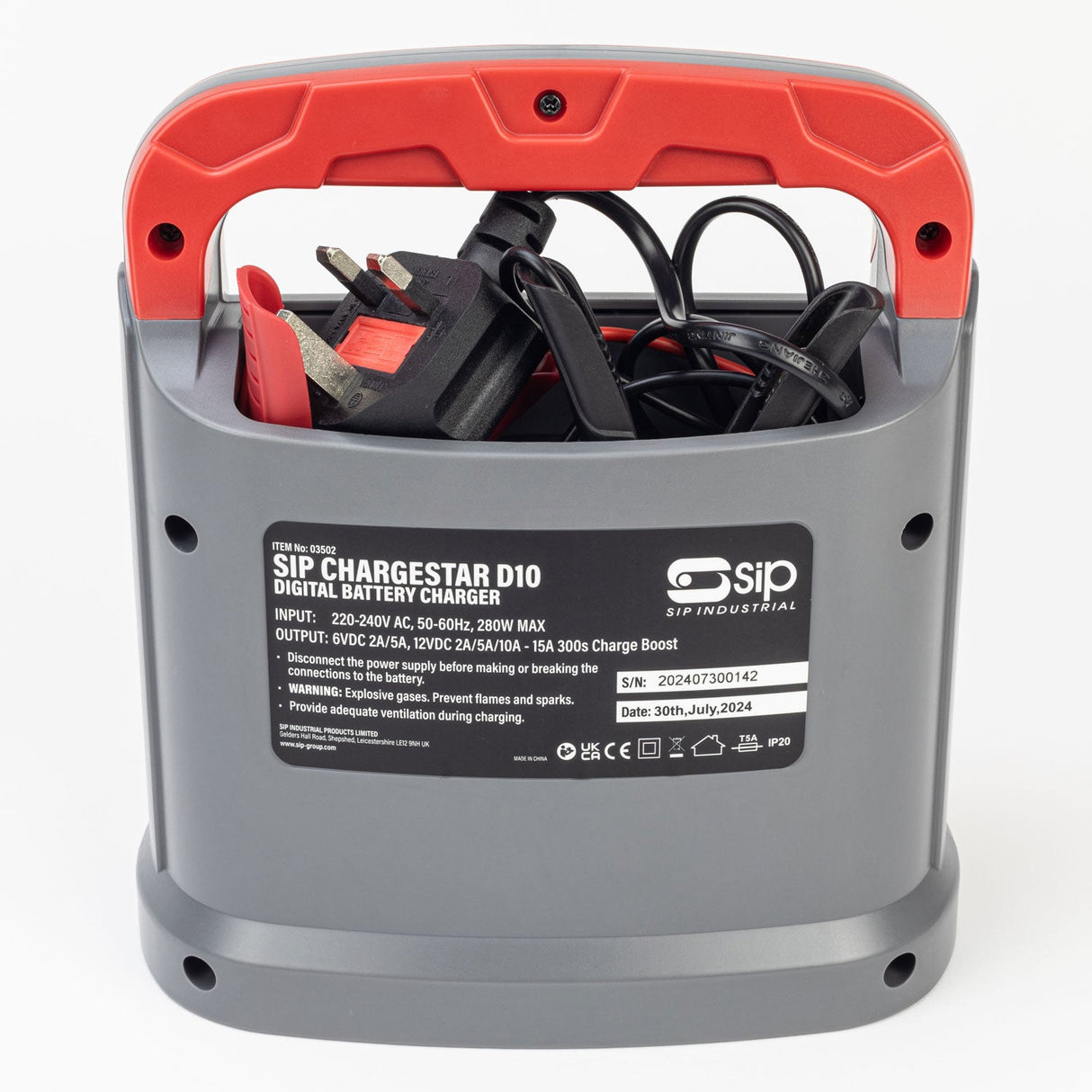 SIP CHARGESTAR D10 Digital Battery Charger - SIP-03502 - SIP Tools UK - Trade Counter Direct