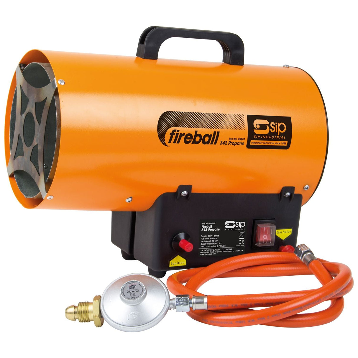 SIP FIREBALL 342 Propane Space Heater - 09287 - SIP-09287 - SIP Tools UK - Trade Counter Direct