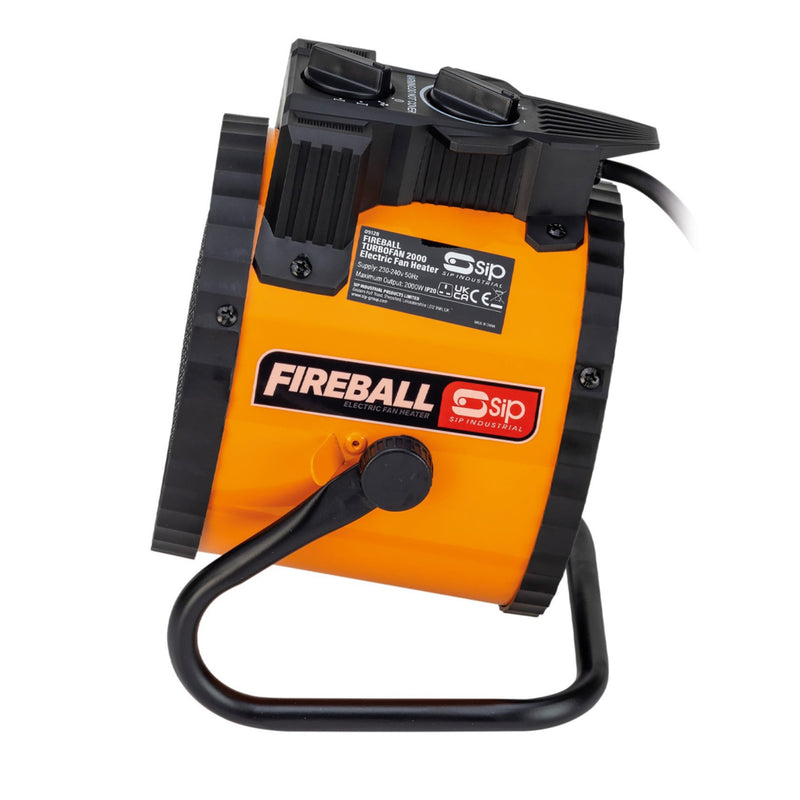 SIP FIREBALL Turbofan 2000 Electric Fan Heater - 09128 - SIP-09128 - SIP Tools UK - Trade Counter Direct
