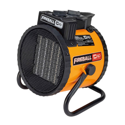 SIP FIREBALL Turbofan 2000 Electric Fan Heater - 09128 - SIP-09128 - SIP Tools UK - Trade Counter Direct