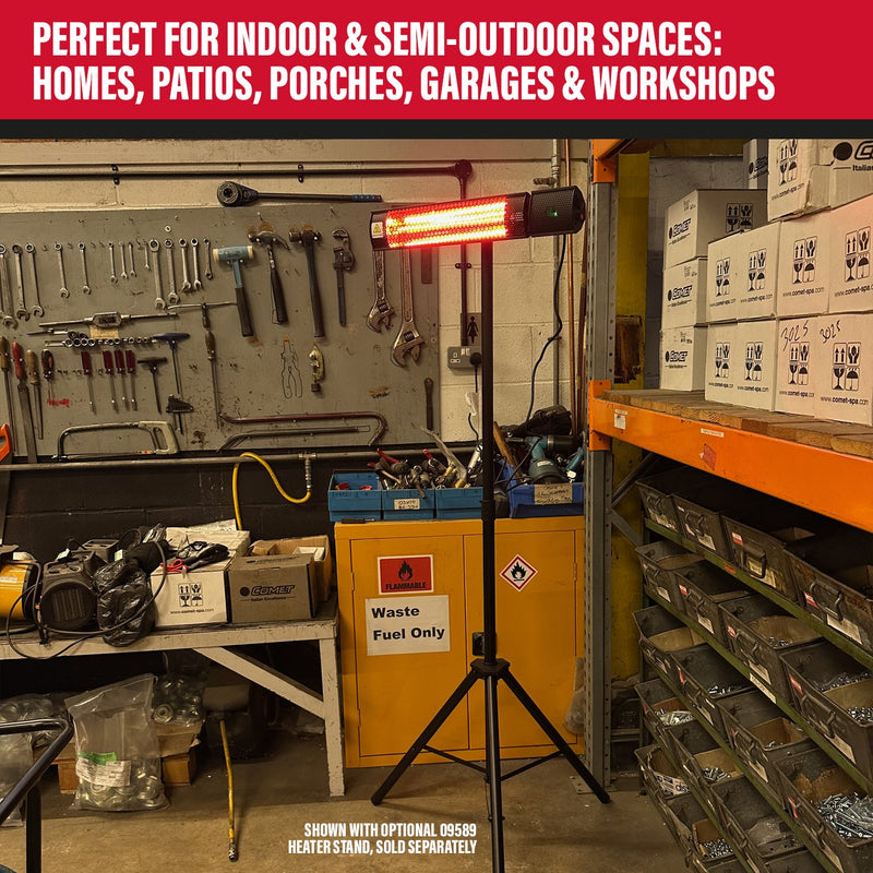 SIP Halogen Infrared Heater with Remote Control - SIP-09586 - SIP Tools UK - Trade Counter Direct