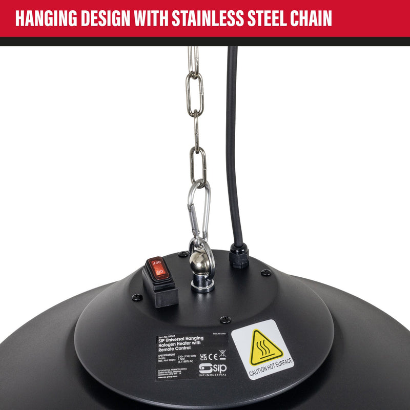SIP Hanging Halogen Infrared Heater - SIP-09587 - SIP Tools UK - Trade Counter Direct