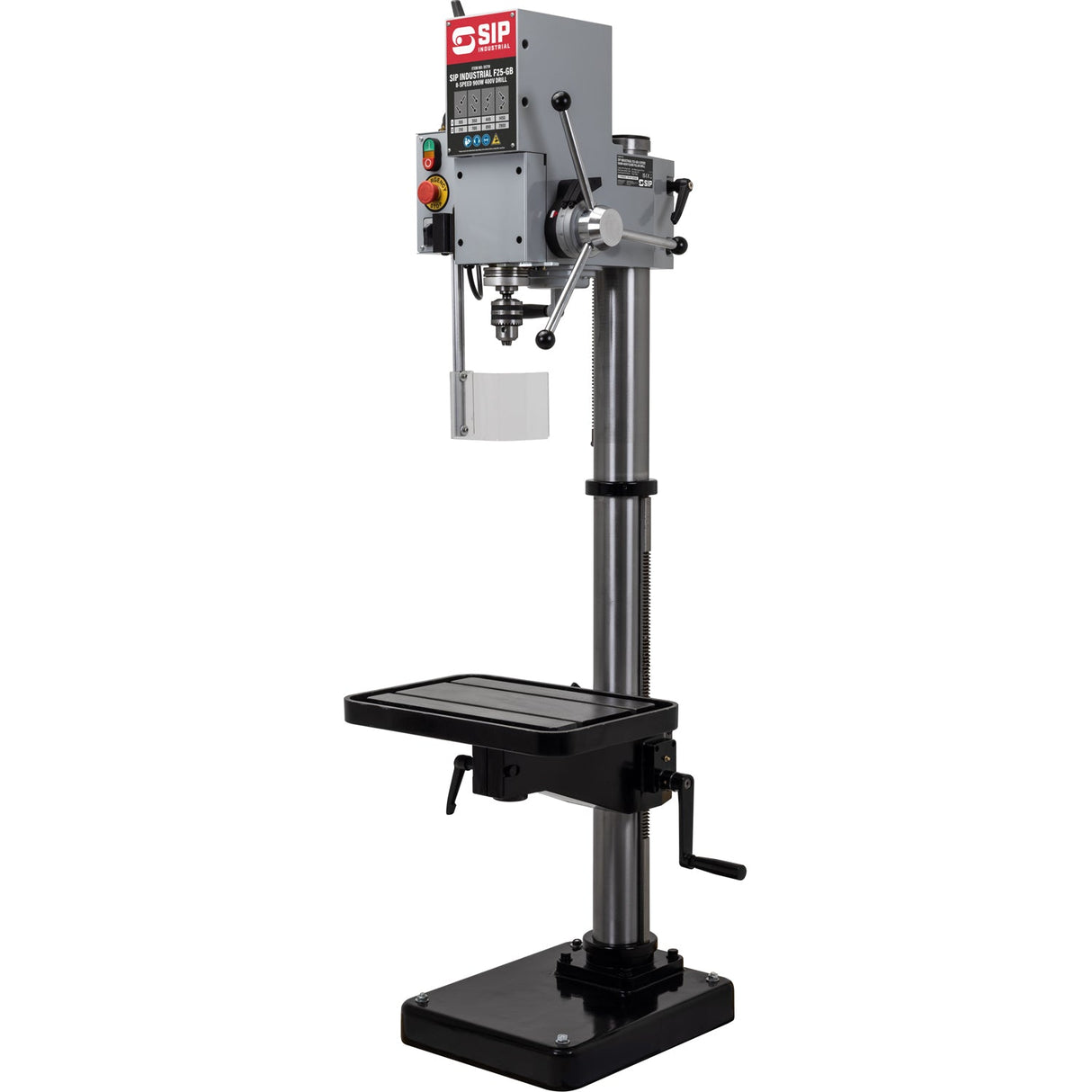 SIP Industrial F25-GB 8-Speed 900w 400v Floor Pillar Drill - SIP-01719 - SIP Tools UK - Trade Counter Direct