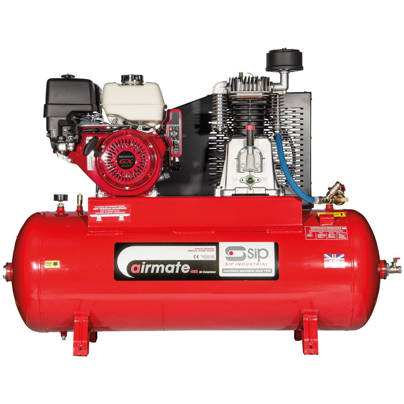 SIP ISHP11/200ES Industrial Petrol Compressor - 04463 - SIP-04463 - SIP Tools UK - Trade Counter Direct
