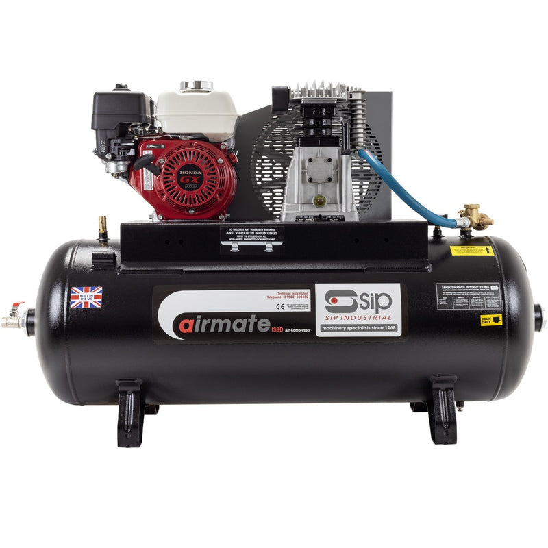 SIP ISHP5.5/150 Industrial Petrol Compressor - 04450 - SIP-04450 - SIP Tools UK - Trade Counter Direct
