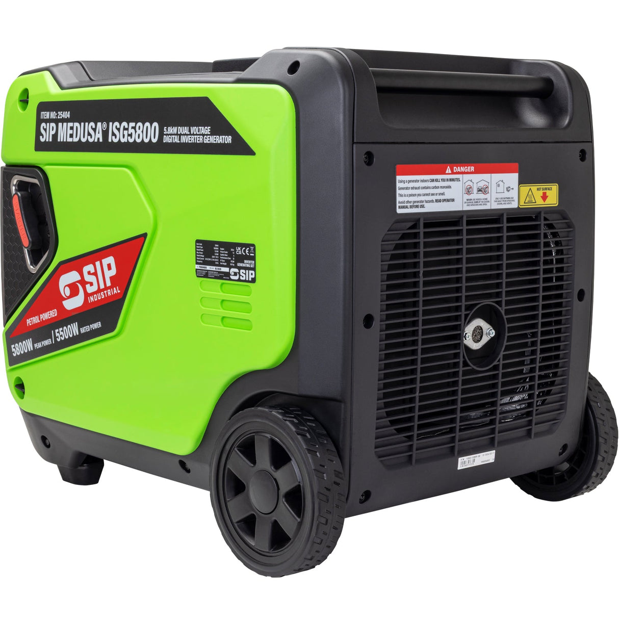 SIP MEDUSA® ISG5800 5.8kW Dual Voltage Digital Inverter Generator - SIP-25404 - SIP Tools UK - Trade Counter Direct