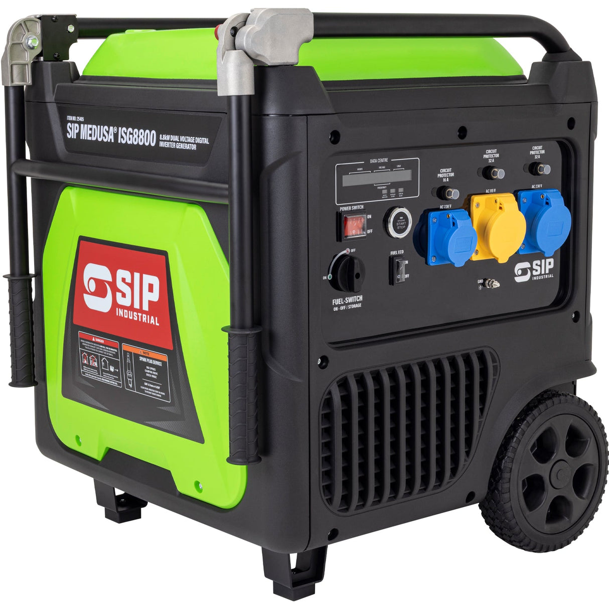SIP MEDUSA® ISG8800 8.8kW Dual Voltage Digital Inverter Generator - SIP-25405 - SIP Tools UK - Trade Counter Direct