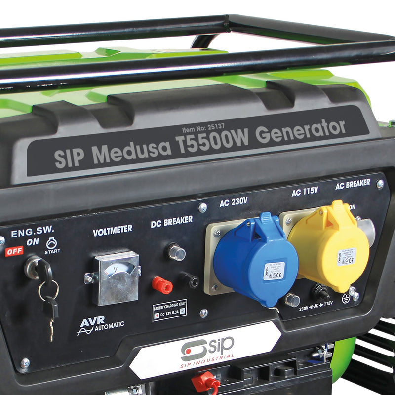 SIP MEDUSA T5500W Petrol Generator - SIP-25137 - SIP Tools UK - Trade Counter Direct