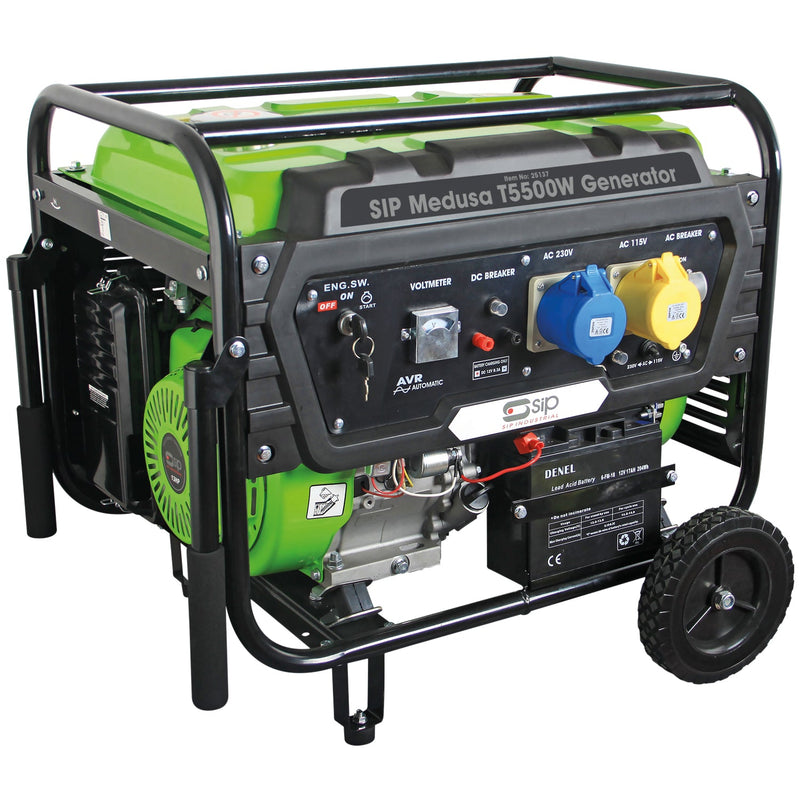 SIP MEDUSA T5500W Petrol Generator - SIP-25137 - SIP Tools UK - Trade Counter Direct