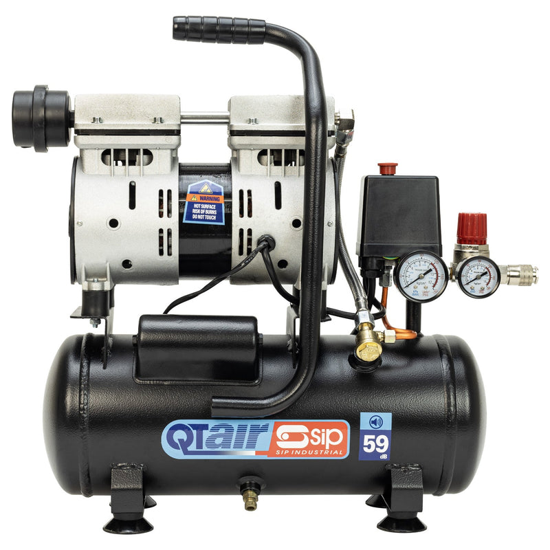 SIP QT AIR DD 6ltr Ultra Low Noise Oil-Free Direct Drive Compressor - SIP-05398 - SIP Tools UK - Trade Counter Direct