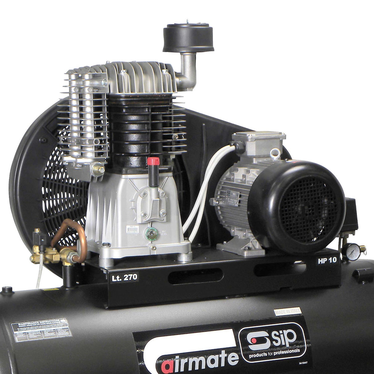 SIP TN10/270 270ltr Belt Drive Compressor - SIP-06587 - SIP Tools UK - Trade Counter Direct