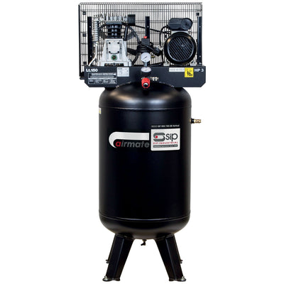 SIP VN3/150-SB 150ltr Vertical Belt Drive Compressor - SIP-06323 - SIP Tools UK - Trade Counter Direct