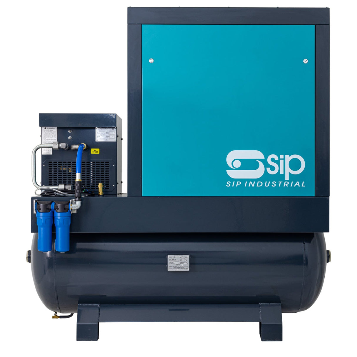 SIP VSDD/RDF 11kW 8bar 500ltr 400v Rotary Screw Compressor with Dryer & Filter - SIP-08277 - SIP Tools UK - Trade Counter Direct