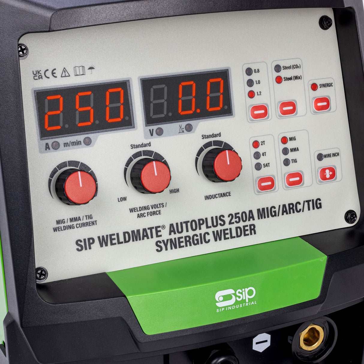 SIP WELDMATE® AUTOPLUS 250A MIG/ARC/TIG Synergic Inverter Welder - SIP-05751 - SIP Tools UK - Trade Counter Direct