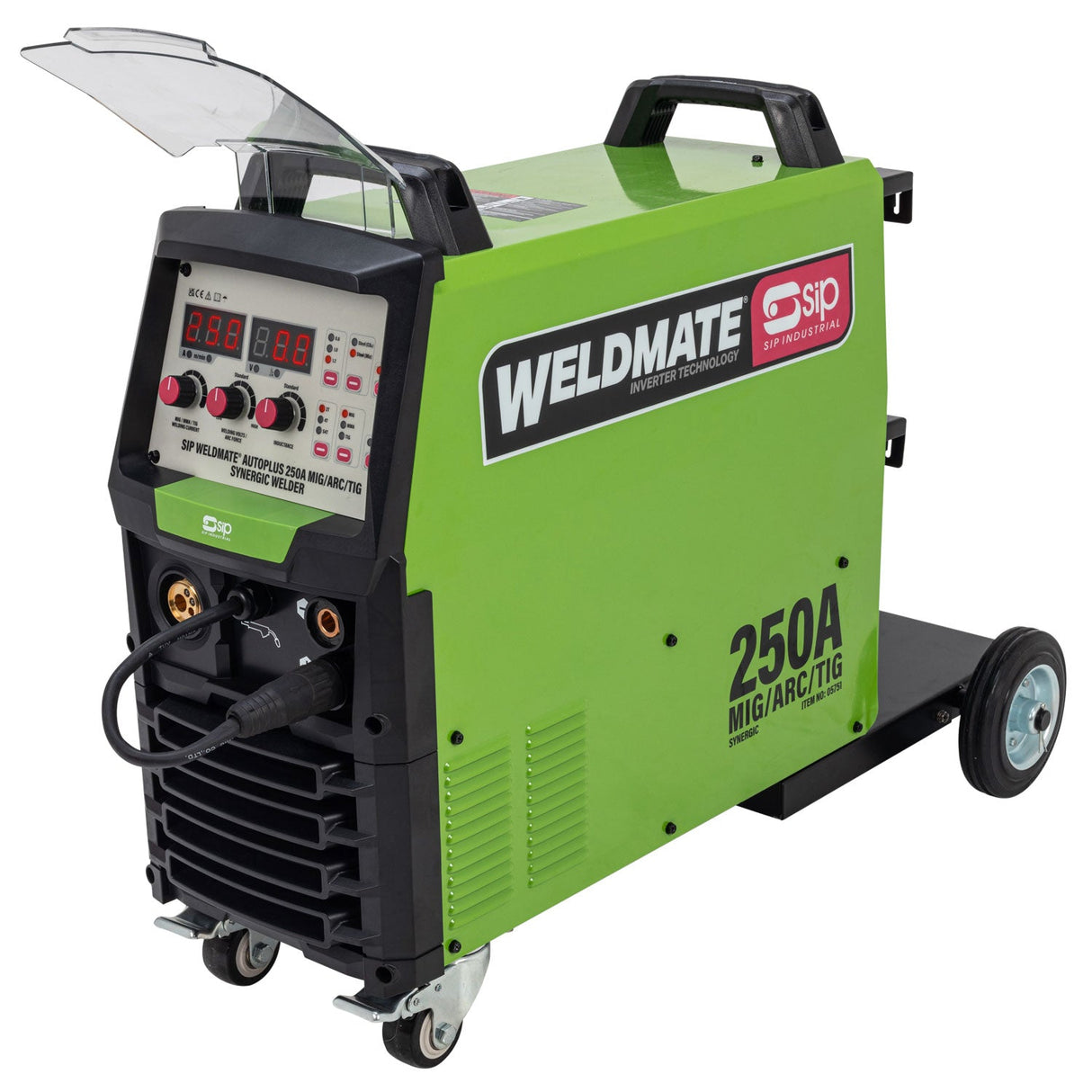 SIP WELDMATE® AUTOPLUS 250A MIG/ARC/TIG Synergic Inverter Welder - SIP-05751 - SIP Tools UK - Trade Counter Direct